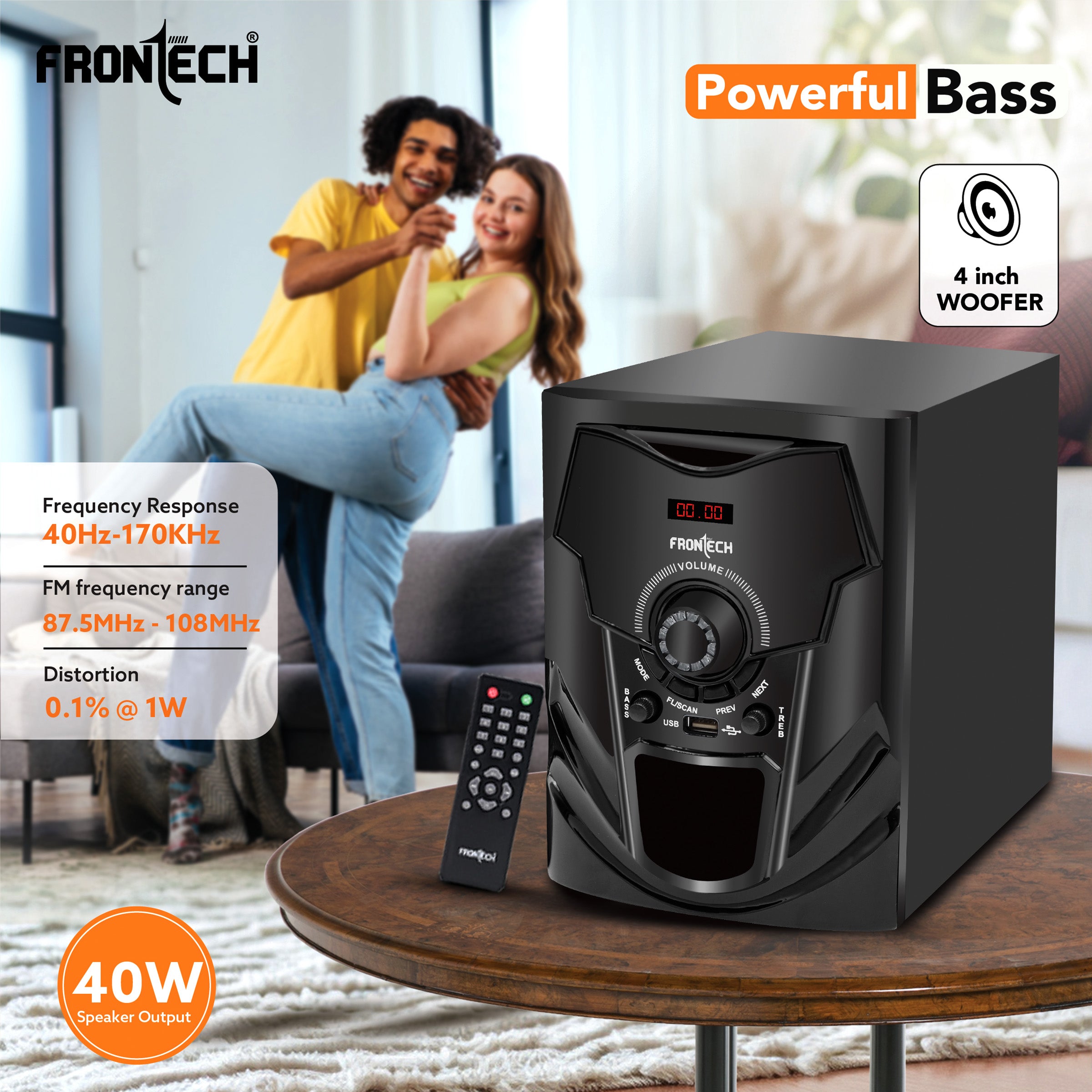 Frontech 2.1 Channel Speaker System (3955) Frontech 2.1 Channel Speaker System (3955)